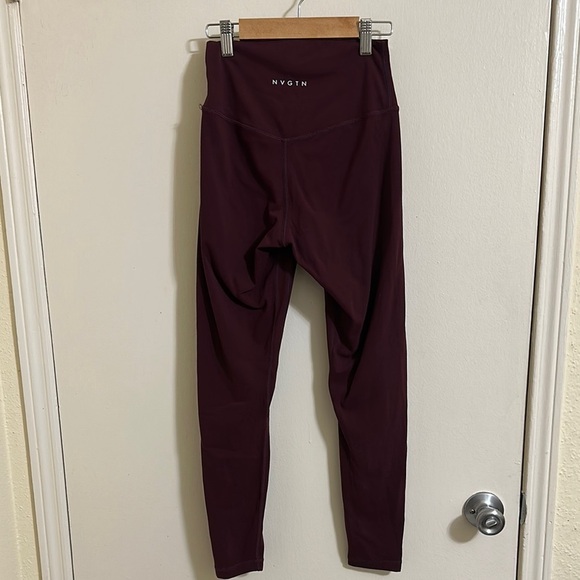 NVGTN Maroon Athletic Leggings - Picture 1 of 3